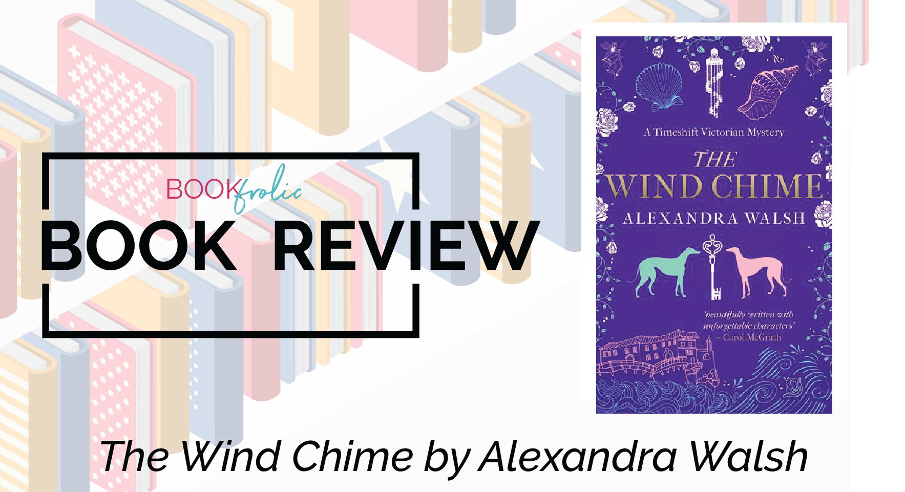 banner for a book review of The Wind Chime by Alexandra Walsh