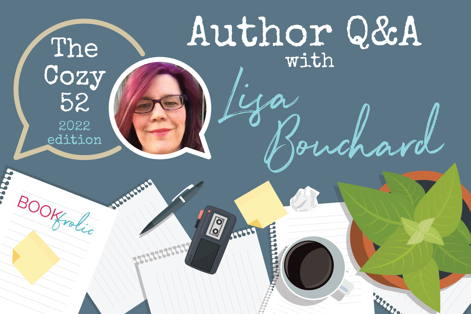 banner for author interview with Lisa Bouchard