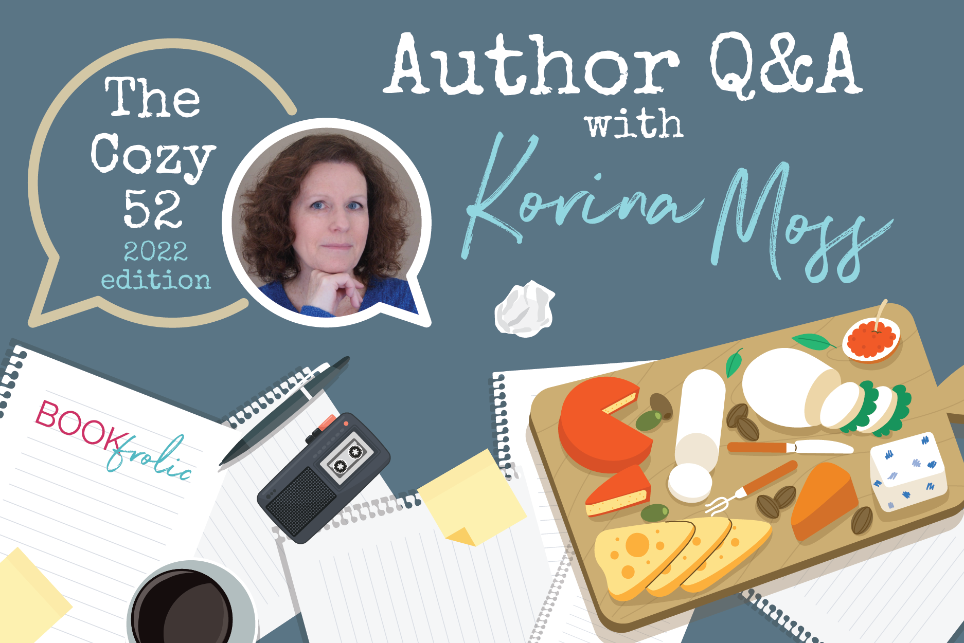 banner for interview with author Korina Moss