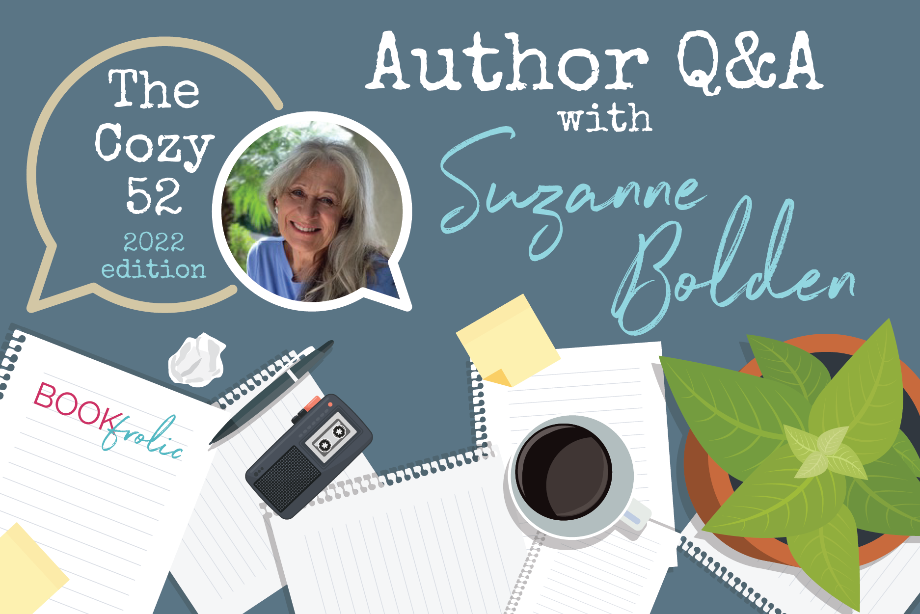 banner for author interview with Suzanne Bolden