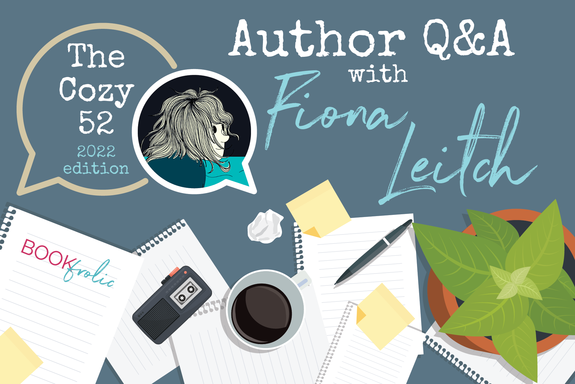banner for author interview with Fiona Leitch