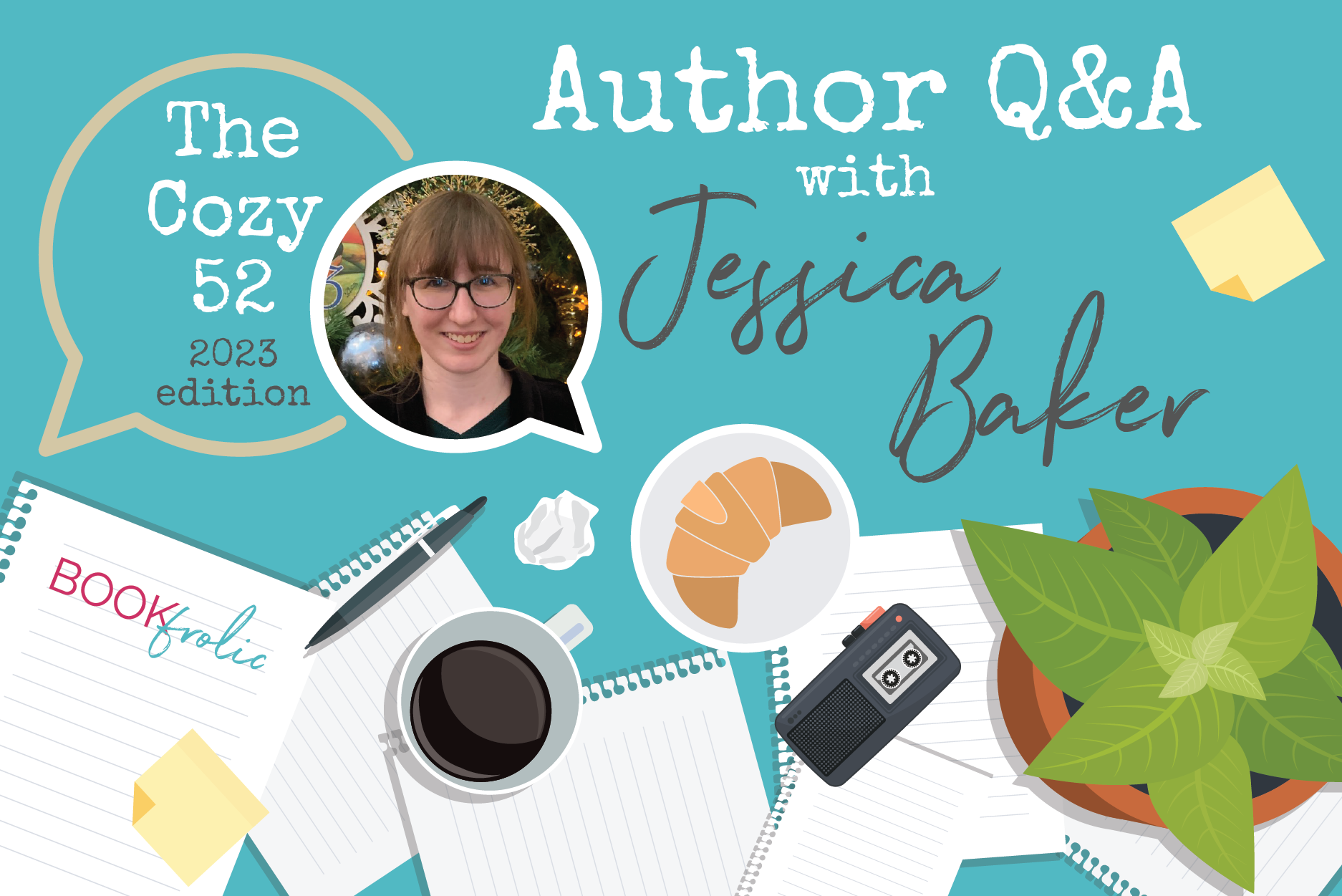 banner for author interview with Jessica Baker