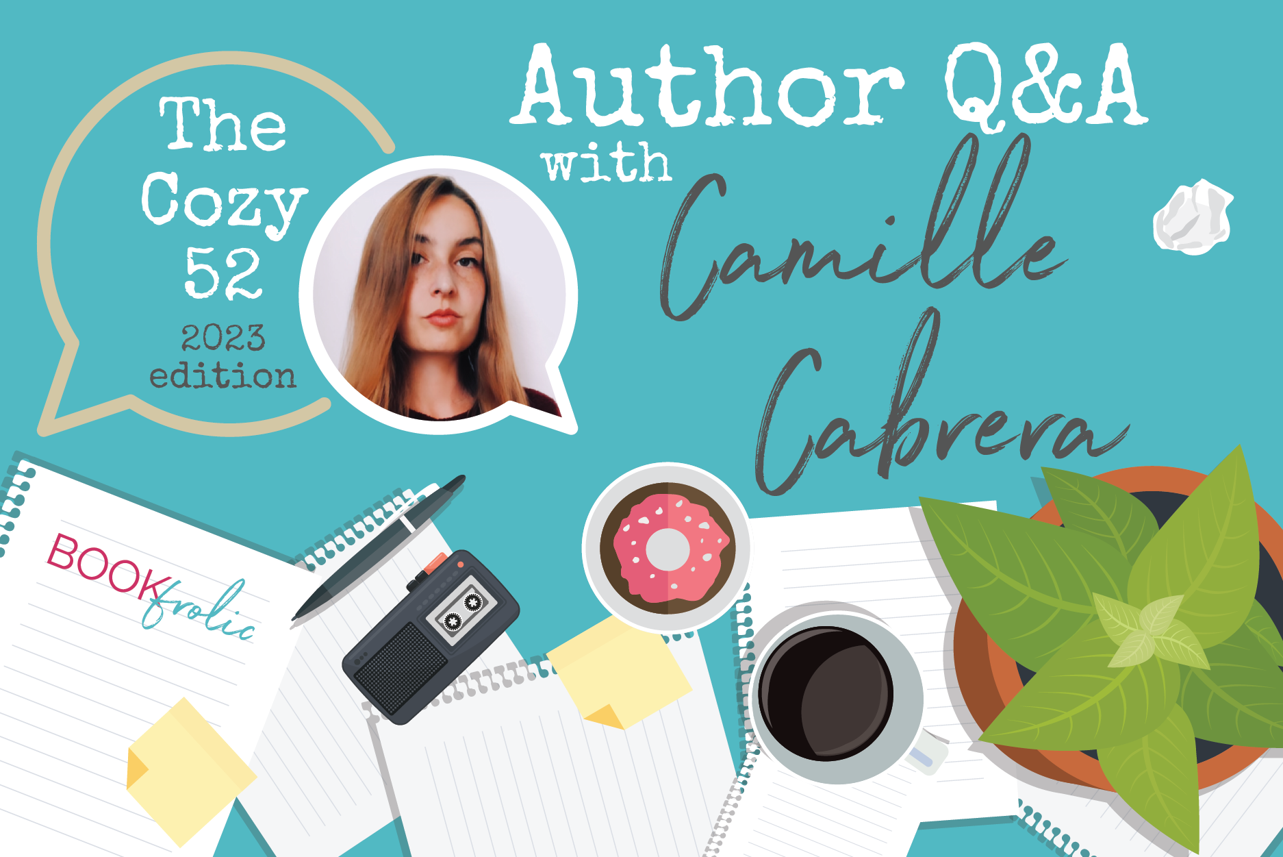 banner for interview with Camille Cabrera