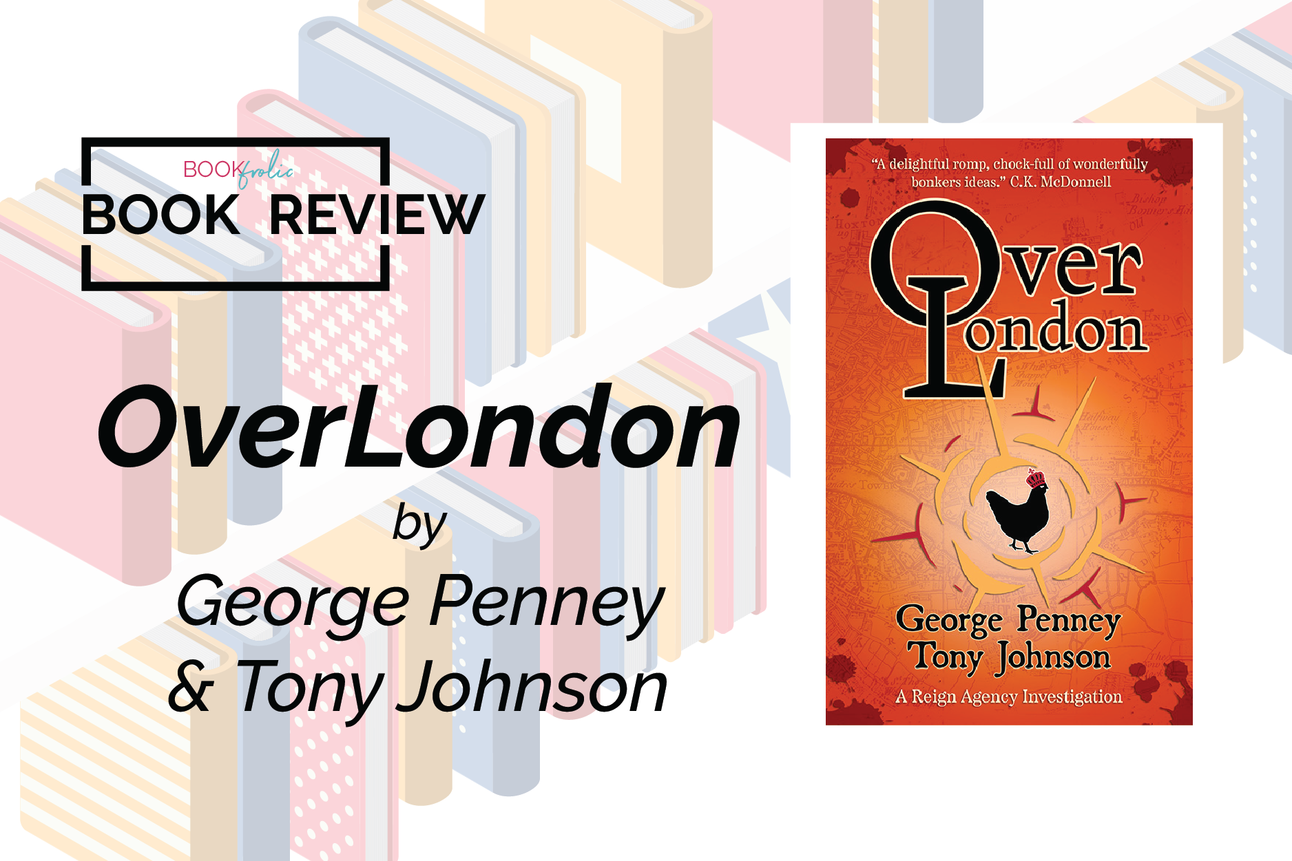 banner for book review of OverLondon by George Penney & Tony Johnson
