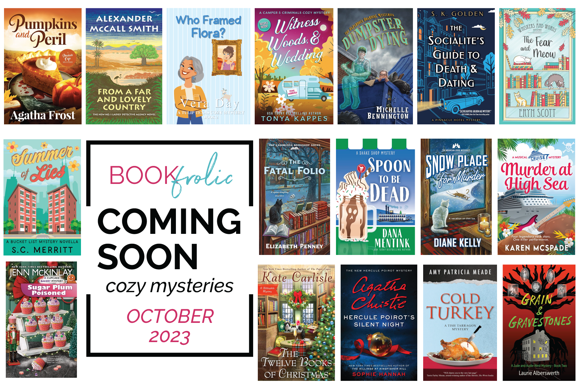 New release cozy mysteries for October 2023