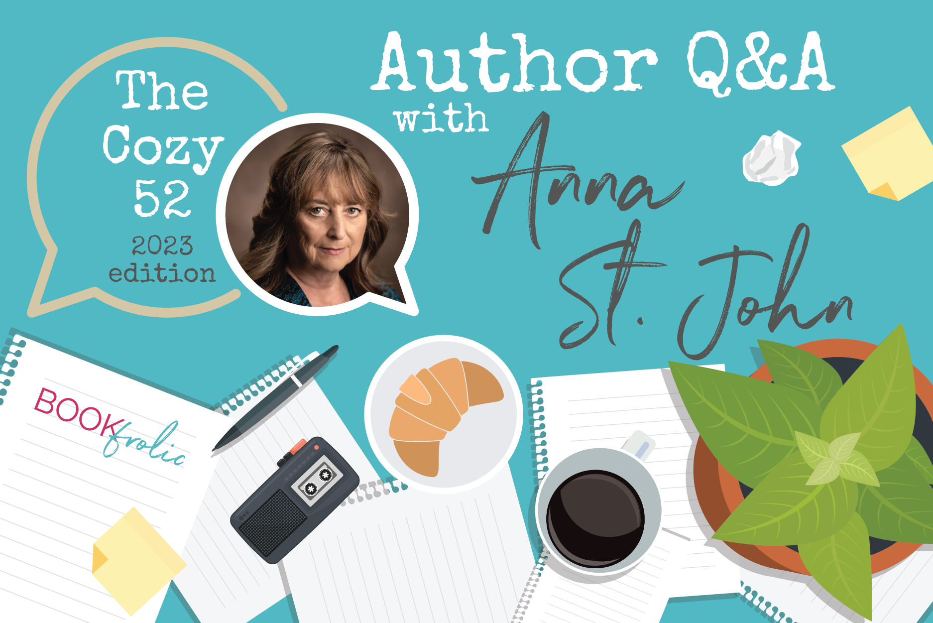 blog banner for interview with Anna St. John