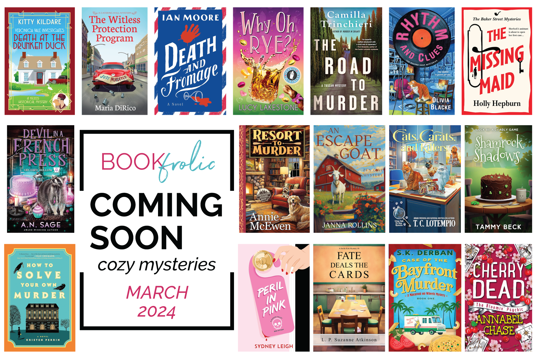 Coming Soon - Cozy Mystery releases in March 2024