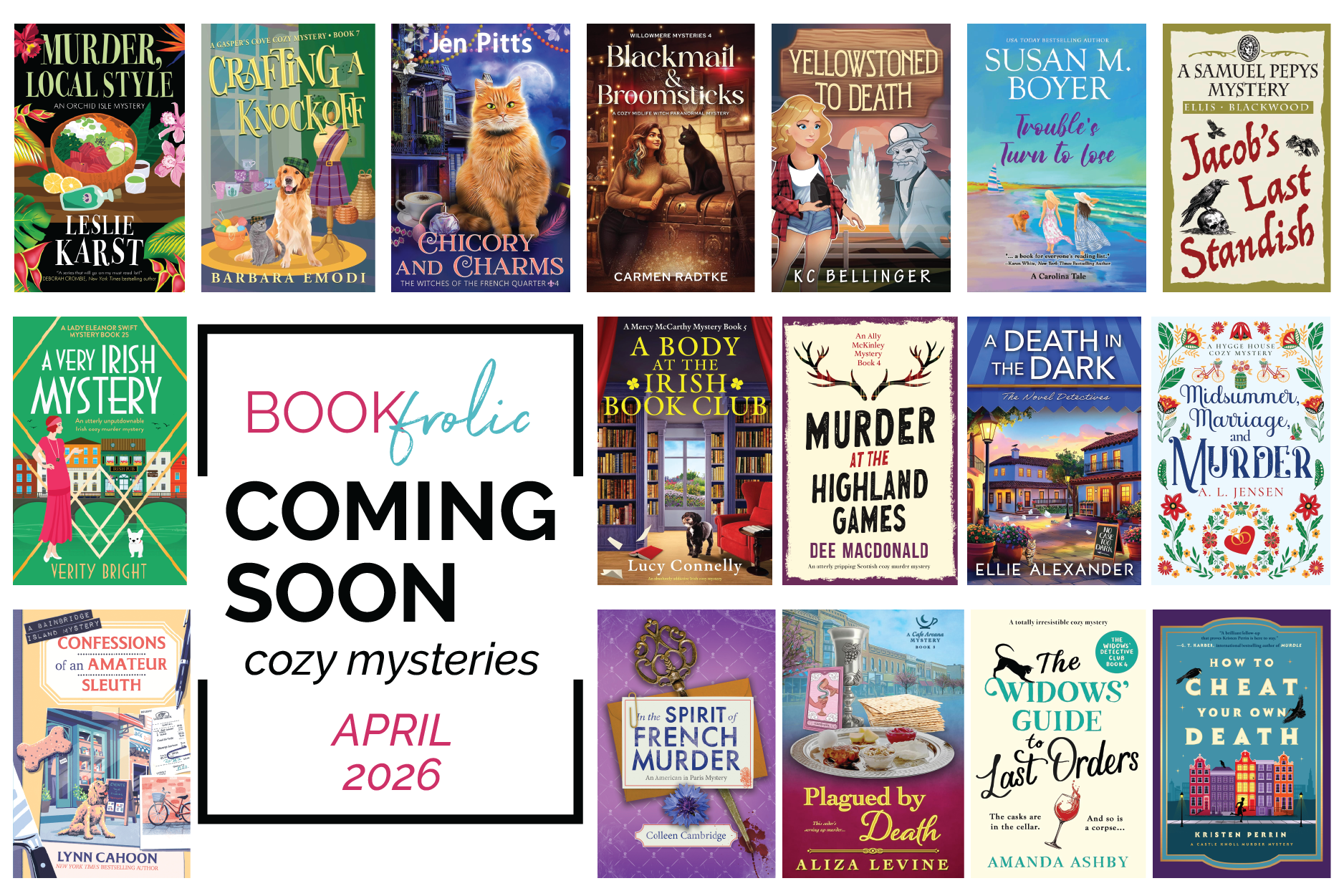 Coming Soon - Cozy Mystery releases in April 2026