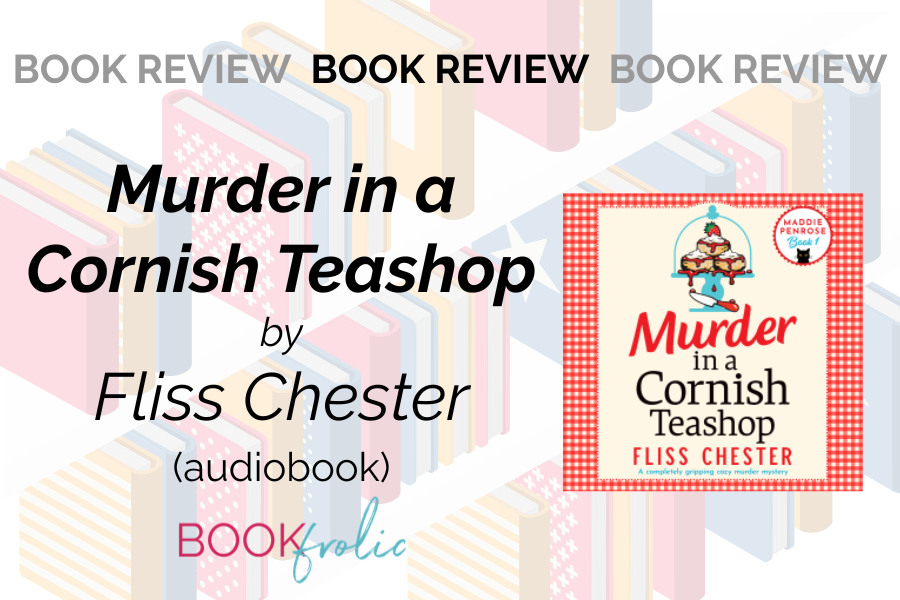 banner for book review of Murder in a Cornish Teashop